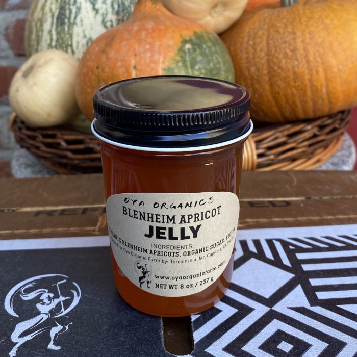 Blenheim Apricot Jelly made with organic ingredients Oya Organics